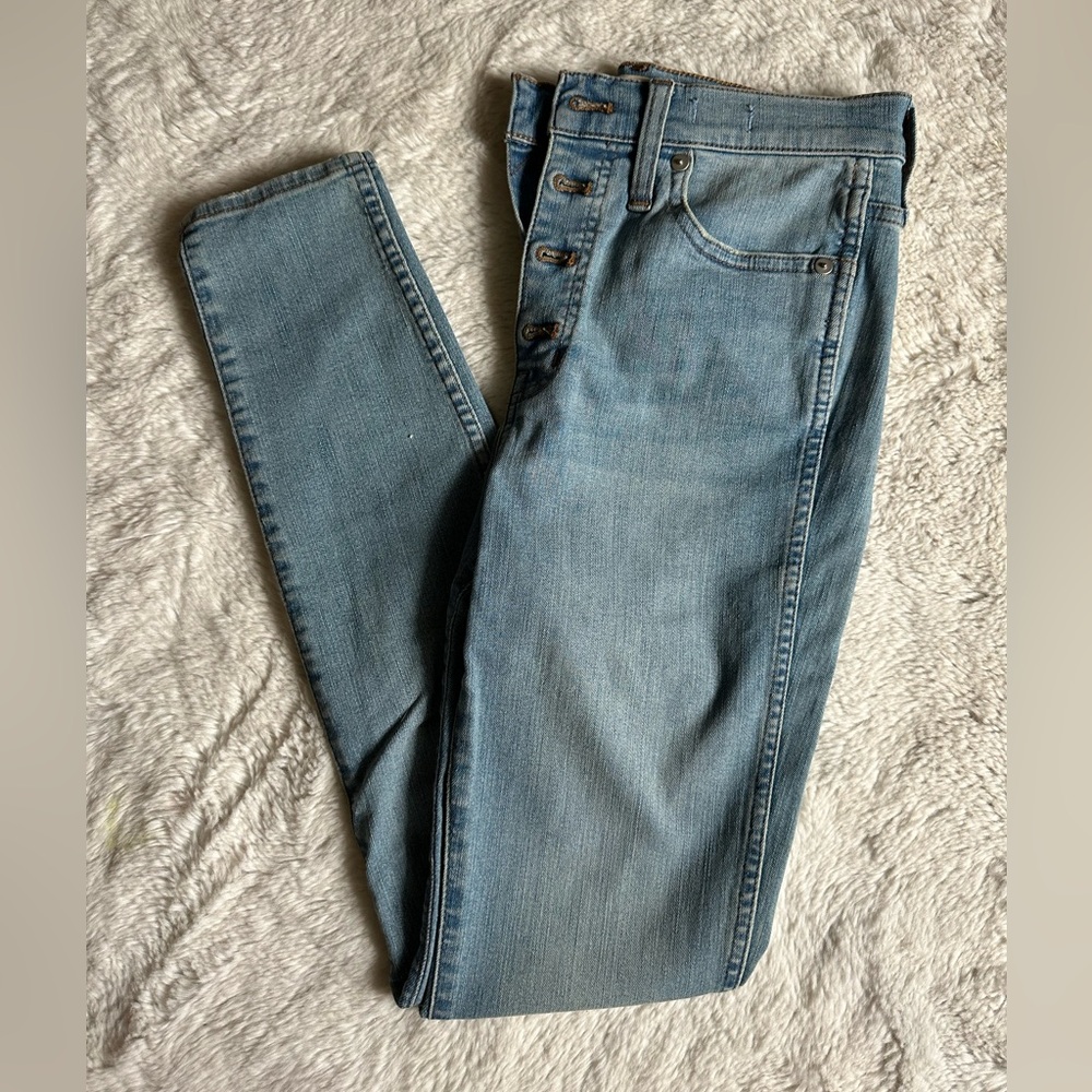 Madewell 10” high rise skinny jeans 26